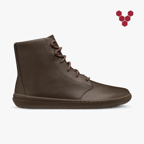 Vivobarefoot Gobi HI IV Sjokolade Støvler Dame [5-ZKGD]